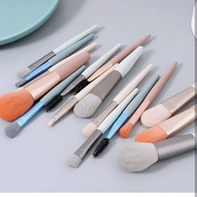 تصویر ست براش ۸ تکه مینی فیکس همراه با کیف چرمی 