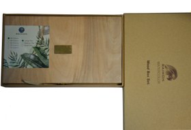 تصویر آبرنگ رایمون 45 رنگ جعبه چوبی 