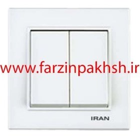 تصویر کلید تک پل ایران الکتریک مدل برلیان iran electric brilliant model