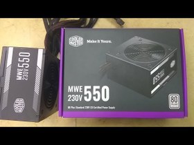 تصویر پاور استوک کولر مستر Cooler Master MWE 550 WHITE (استوک)بدون جعبه 