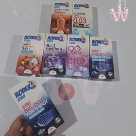 تصویر کاندوم خاردار بیگ داتس کدکس 690 تحریک نقطه جی | Nach Kodex Big Dots 690 G-Spot Condoms 