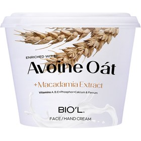 تصویر کرم کاسه ای مرطوب کننده بیول حاوی عصاره جو دو‌سر و روغن ماکادمیا 200میلی لیتر Biol Avoine Oat Plus Macadamia Oil Nourishing Booster Cream 200ml