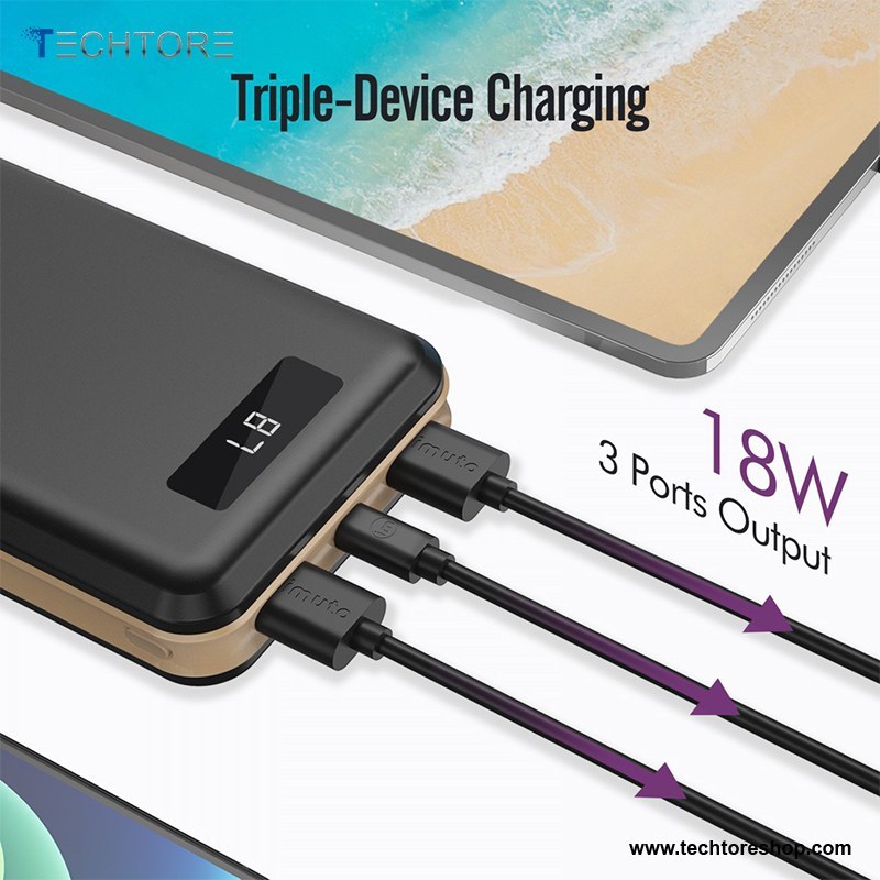 imuto portable charger 30000mah