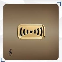 تصویر زنگ ملودی آسیا مدل کریستال بژ طلایی 