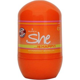 تصویر HUNCA شی دئورول 40 میل هپی (0755) She HAPPY Roll-On Deodorant For Women 40ml