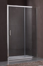 تصویر پارتیشن حمام ،دیواره دوش ریلی Gemy S30191 A ابعاد 90*120