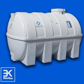 تصویر مخزن آب افقی تک لایه پلی اتیلن 4000 لیتری پلاستونیک مدل 7180 PLASTONIC Horizontal single-layer polyethylene water tank 4000 lit