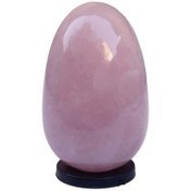 تصویر گوی تخم مرغی سنگ رز کوارتز کد2 