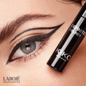 تصویر خط چشم ضدآب و با نوک مویی کیکو Kiko Kiko Milano Definition Waterproof Eyeliner