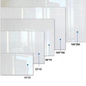تصویر تخته وایت برد شیشه ای پارسیان سایز 70×90 