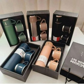 تصویر فلاسک سه کاپ فلاسک سه کاپ