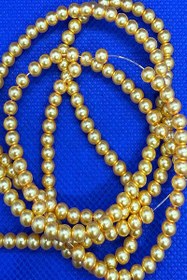 تصویر مروارید سنگی سایز ۴ زرد 