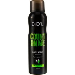 تصویر اسپری بدن مردانه مدل Count On Me حجم 150میل بیول Biol Body Spray Count On Me For Men 150ml