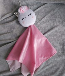 تصویر کامفورتر یونیکورن - عروسک خواب طرح تک شاخ Unicorn comforter