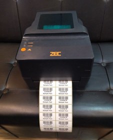 تصویر لیبل پرینتر چاپگر بارکد ZEC ZP400 استوک(دست دوم) 