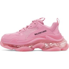 تصویر کتونی زنانه بالنسیاگا تریپل اس صورتی balenciaga triple s pink