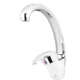 تصویر شیر آشپزخانه طهورا مدل فلورا کروم Tahora Flora Chrome Kitchen Faucet