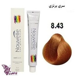 تصویر رنگ مو بلوند برنز روشن نوول Nouvelle شماره 8.43 حجم 100ml 