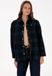 تصویر شومیز زنانه سبز تیره یو اس پولو 