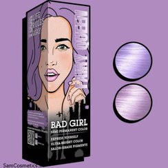 تصویر شامپو رنگ ساژ بنفش بد گرل bad girl رنگ FAIRY QUEEN حجم 150 میل FAIRY QUEEN bad girl purple color shampoo, volume 150 ml