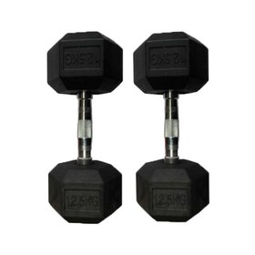 خرید و قیمت دمبل بدنسازی شش ضلعی 12.5 کیلو گرم DML60 | ترب