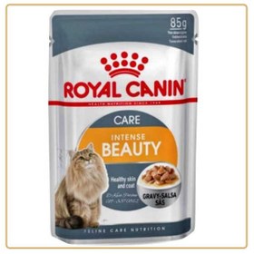 تصویر پوچ گربه زیبایی پوست و مو رویال کنین مدل ژله ای 85 گرم Royal Canin Intense Beauty In Jelly 85g