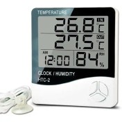 تصویر ترمومتر رطوبت سنج سیم دار HTC2 درجه یک 