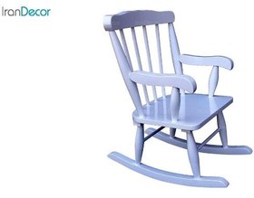 تصویر صندلی راک کودک آمازون چوب مدل تاج ساده 