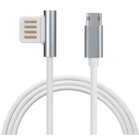 تصویر کابل شارژ و انتقال دیتا 1.5 آمپری WK Micro usb WDC 007 مدل روکش سیلیکونی و سری فلزی به طول 1 متر 