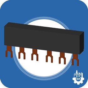 تصویر باس بار کلید حرارتی زیمنس 2 تایی 3RV1915-1AB 