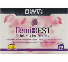 تصویر ساشه فمی بست نوتری بست 30 عددی Nutri Best Femi Best 30 Sachets