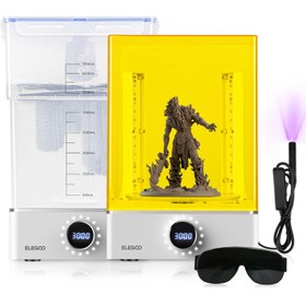 تصویر دستگاه شستشو و کیور ELEGOO Mercury X برای چاپگرهای رزینی 3D 