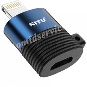 تصویر تبدیل micro USB به لایتنینگ نیتو مدل CN12 