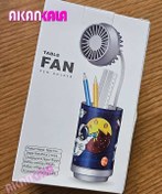 تصویر جامدادی فن‌دار رومیزی طرح قوطی کوکاکولا فانتزی 