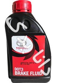 تصویر روغن ترمز اورجینال تویوتا دات 3 نیم لیتری - DOT3 اصلی آلمانی TOYOTA DOT3 BREAK FLUID