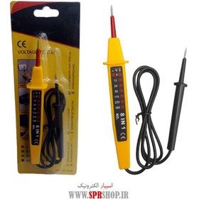 تصویر تستر ولتاژ قلمی 6V-380V 8IN1 VOLTAGE TESTER 8IN1 6-380V