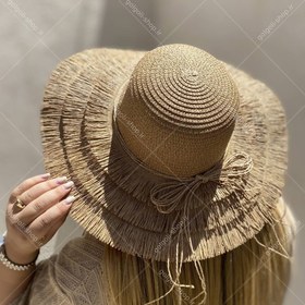 تصویر کلاه حصیری ریشه ای 