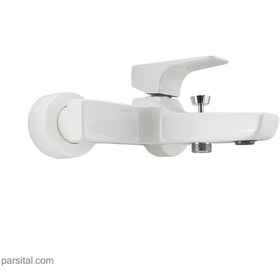 تصویر شیر حمام کی دبلیو سی مدل اراتو سفید kwc-faucet-erato-bath-white