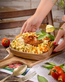 تصویر سوپ خوری فنیس چوبی اماهوم FENICE SOUP BOWL کاسه گرد مدل فنیس با یکسال ضمانت