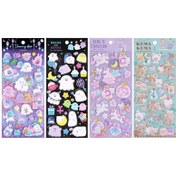 تصویر برچسب استیکر سه بعدی طرح اوباک 