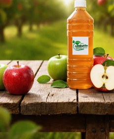 تصویر سرکه سیب طبیعی یک لیتری 