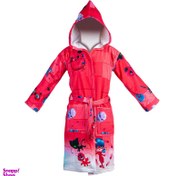 تصویر حوله پالتویی کودک آتنا مدل دختر کفشدوزکی سایز 70 سانتی‌متر 