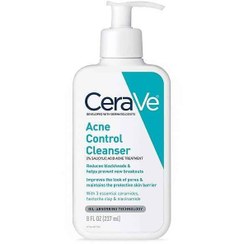 تصویر ژل شستشوی ضد جوش سراوی مدل ACNE CONTROL حجم 237 میل CERAVE ACNE CONTROL CLEANSER 2% SALICYLIC ACID ACNE TREATMENT