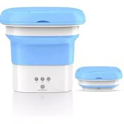 تصویر مینی لباسشویی تاشو قابل حمل صورتی 