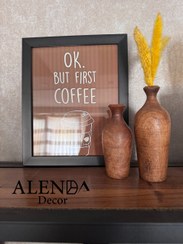 تصویر گلدان چوبی دکوری 