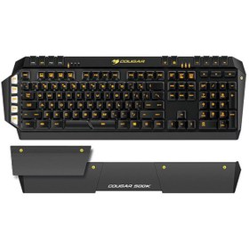 تصویر کیبورد مخصوص بازی کوگر مدل 500K با حروف فارسی ا Cougar 500K Gaming Keyboard With Persian Letters Cougar 500K Gaming Keyboard With Persian Letters