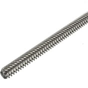 تصویر پیچ لید اسکرو T8 گام 8 میلیمتر با طول ۳۰ سانتیمتر T8 Lead Screw diameter 8mm pitch 8mm Length 30cm