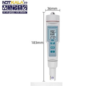 تصویر PH متر آب PH-686 Digital PH TDS EC Temperature Meter Tester for Water