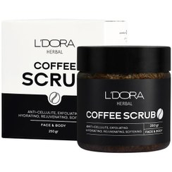 تصویر اسكراب قهوه صورت و بدن لدورا هربال L'dora Herbal Face & Body Coffe Scrub