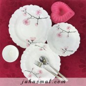 تصویر سرویس غذاخوری مقصود طرح روشنک ۲۵ پارچه ارکوپال ۶ نفره 